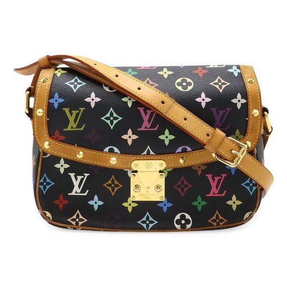 Louis Vuitton Monogram Multicolor Sorone Shoulder Bag Pochette Crossbody Noir - Picture 1 of 9